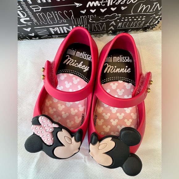 Mini Melissa Disney Minnie and Mickey Mouse size 5 Shoes - Picture 2 of 8